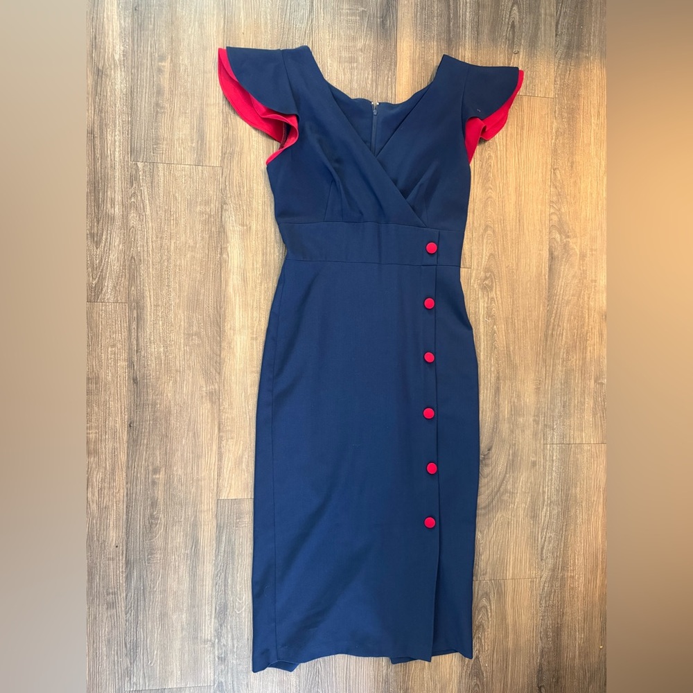 Stop Staring Navy Sailor Wiggle Dress